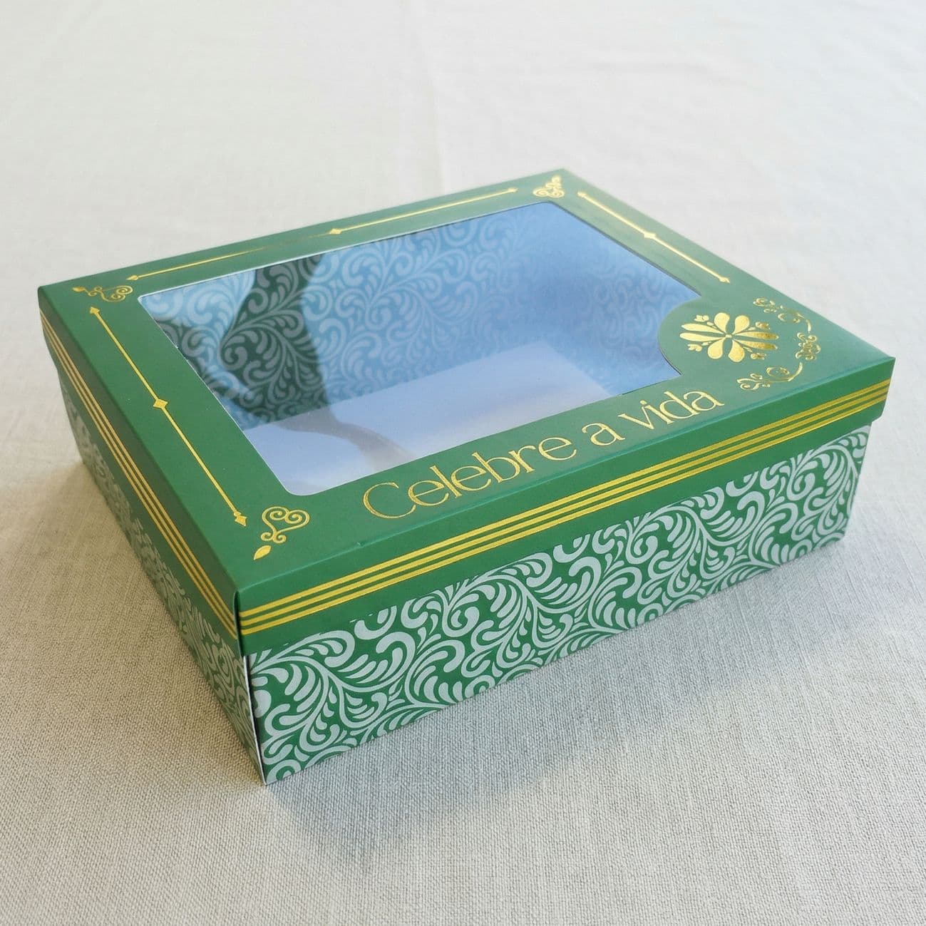 Caixa Visor Revelum com janela transparente